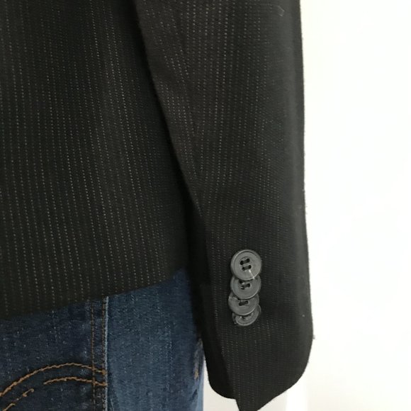 Margaret M - Black Jacket with White Strips - Picture 5 of 6